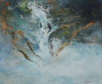 Fluyendo lejos - Flowing away        54 x 65 cm