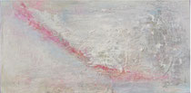 LINEA ROJA SOBRE BLANCO                    40  x 80 cm             vendido/sold                              