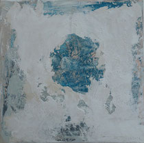 the discovery - el descubrimiento técnica mixta sobre lienzo  50 x 50 cm 