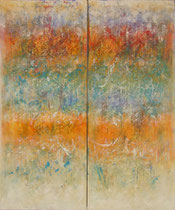 LA LUZ DEL MEDITERRÁNEO                  díptico  195 x 162 cm         - vendido/sold 