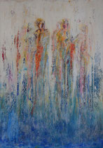 RELACIONES Y ATADURAS    162 x 114 cm  - vendido/sold