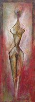 FIGURA CON ROJO                       162 x 55 cm             vendido/sold                                              