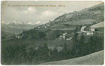 Bad Burgstall in St. Leonhard, Stadtgemeinde Brixen. Lichtdruck 9 x 14 cm; Impressum: Rud(olf). Largajolli, Brixen 1910.  Inv.-Nr. vu914ld00057