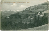 Wildbad Burgstall in St. Leonhard, Stadtgemeinde Brixen, Gbz. und Bzk. Brixen, Gefürst. Grafsch. Tirol, heute Auton. Prov. Bozen-Südtirol. Lichtdruck 9 x 14 cm; Rud(olph). Largajolli, Kammerphotograph, Brixen am Eisack 1910.  Inv.-Nr. vu914ld00057