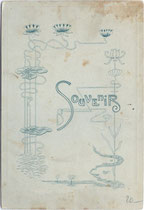 Bedruckte Rückseite von Inv.-Nr. vuCAB-00258 mit Jugenstildekor.