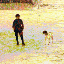 &quot;Bindung&quot;, 2021, Öl auf Leinwand, 130 x 130 cm