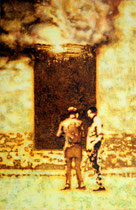 &quot;Diskurs&quot;, 2018, Öl auf Leinwand, 130 x 85 cm