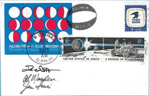 Apollo 15 Herrick MOON Phase cover issued 100 items, Cover was in Moonorbit during Apollo 15 mission