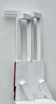 Scherenfernrohr - 45 x 80 cm - Holz - 1980