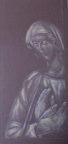 13 - Vierge de Fatima - pastel 2012 - encadré