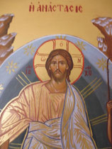 7 - La Résurrection (détail visage duChrist)