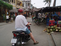 unterwegs mit dem Moped