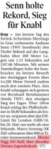 11. April 2016: Tiroler Tageszeitung