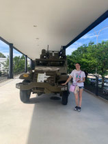 Zelfs als ik op vakantie ben, ga ik naar oorlogsmusea. Dit museum stond op een militair terrein van het huidige Franse leger in La Motte. 
