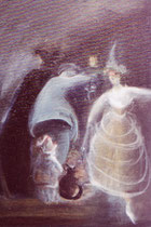 La commedia - huile sur toile