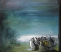 Les demoiselles océanes - huile sur toile (65x54) – 2008
