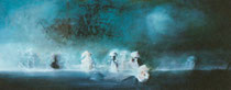 L'éclipse - huile sur toile (32x80)