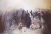 Un dimanche - huile sur toile (42x28)