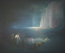 Bleu - huile sur toile (81x65)