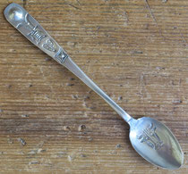 5120 Navajo Spoon w/steer/buffalo head c.1920 4.75" $165