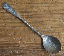 4364 Navajo Spoon w/twisted handle c.1900 3.75" $95