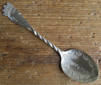 5100 Navajo Profile Spoon w/twisted handle c.1910 4" $295