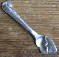 5491 Kenneth Begay Salt Sifter Spoon c.1960 2.25" $195