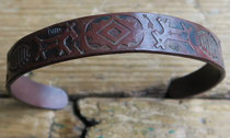 4408 Navajo Copper Bracelet c.1930 .375x5" $95