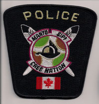 Police - Manto Sipi - Cree Nation  (Manitoba)  (Black Version Noir)  (Variance 1)  (Peut-être une reproduction / Maybe a fake)