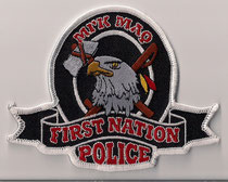 Mi'k Maq - First Nation - Police  (Nouvelle-Écosse / Nova Scotia)  (Contour blanc / White border)