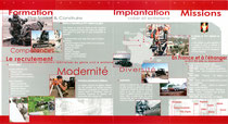 Plaquette de présentation triptyque 4 volets  "crédit: photo, infographie et illustrateur "