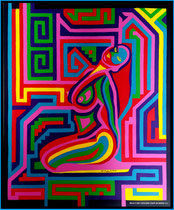 L'attente 54cmx45cm toile huile