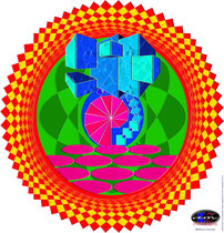 Mandala  de Pythagore 20x30 cm