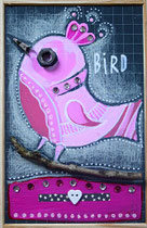 "OISEAU" - 18 cm x 26 cm - SOLD