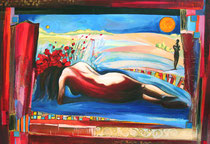 "LE REVE" / FOR SALE/Acrylique sur toile - 750€