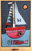 "PETIT BATEAU" - 18 cm x 26 cm - SOLD