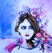 "ELLE" - 60 cm x 60 cm / A VENDRE/Acrylique sur toile - 550€