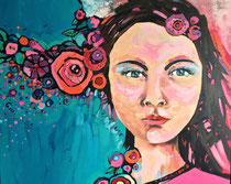 "HOPE 2" - 100 cm x 81 cm / FOR SALE/Acrylique sur toile - 1000€