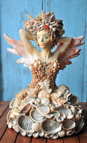 Sculpture - terracotta, enamel and seashells