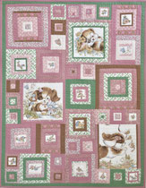Log Cabin Wanddecke 95x74cm