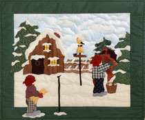 Wintertag Wanddecke 61x73cm