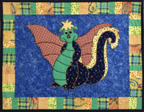 Kleiner Drachen Wanddecke 39x51cm