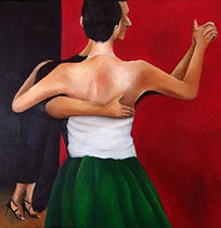 Tango3 : 300×300mm Canvas Oil 2014
