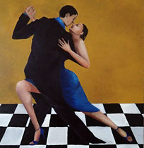 Tango1 : 300×300mm Canvas Oil 2014