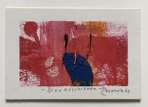 Blau erschienen, 2015, 10 x 7 cm