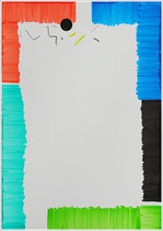 21 cm x 29,7 cm - Pigmenttusche-Stift auf Papier - 2016 - " Farbig "