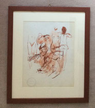N.19d DISEGNO SU CARTA - DRAWING ON PAPER (con cornice-with frame) cm 40x34