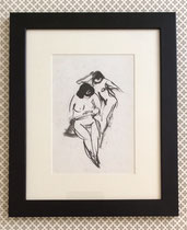 N.14d DISEGNO SU CARTA - DRAWING ON PAPER (con cornice-with frame) cm 36x29,5