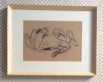 N.10d DISEGNO SU CARTA - DRAWING ON PAPER (con cornice-with frame) cm 28x35,5