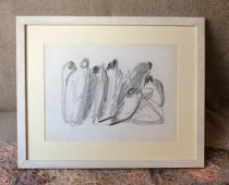 N.16d DISEGNO SU CARTA - DRAWING ON PAPER (con cornice-with frame) cm 36x45